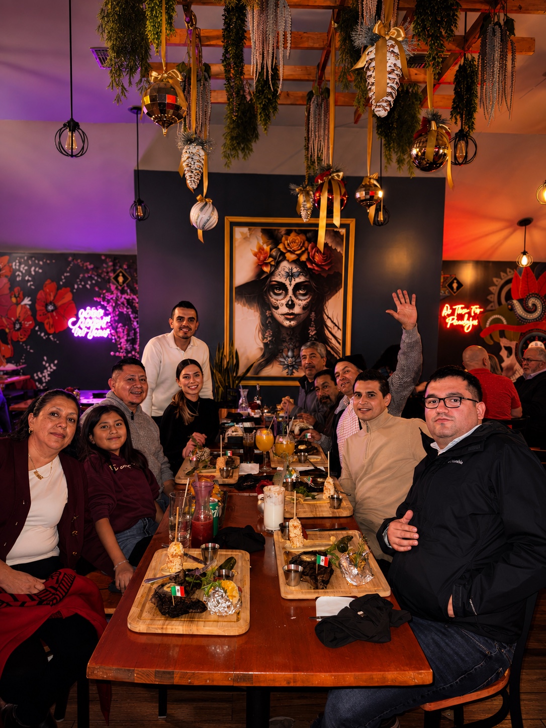 Guests dining inside COLOSSAL Restaurant